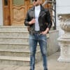 Мъжко кожено яке байкер- топ модел - Image 9