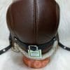 Кожена шапка ушанка от ГОЯ Leather. Изработена от агнешка напа в комбинация с агнешка тула. Моделът е подходящ и за мъже, и за жени.
