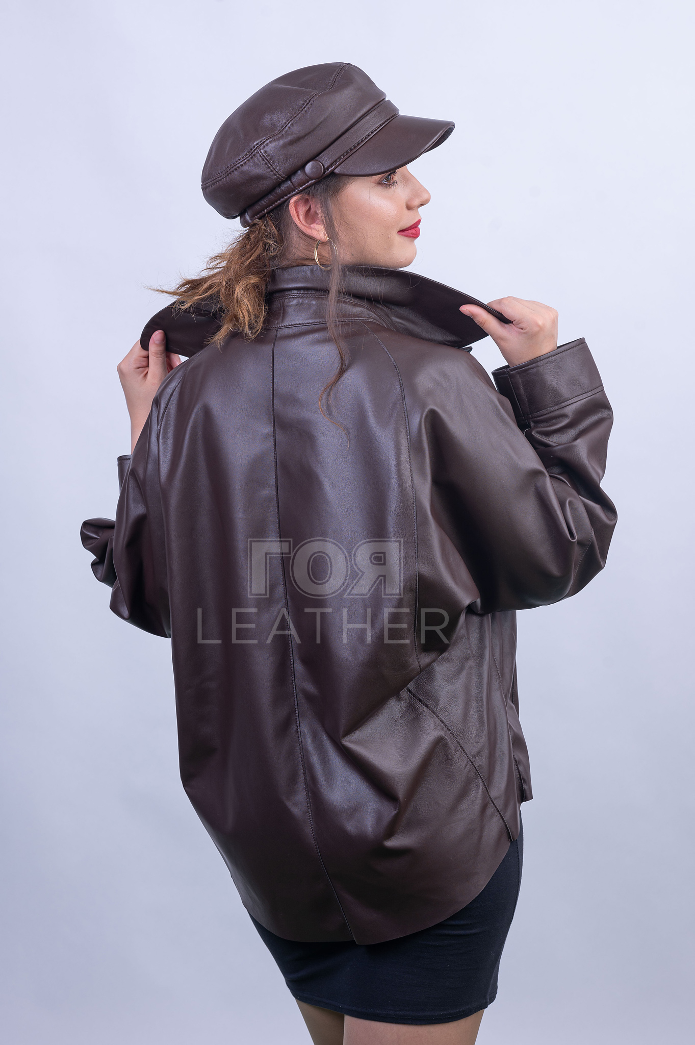 Дамско кожено яке-риза ГОЯ Leather. Нов модел кожено яке стил риза. Моделът е изработен от висококачествена агнешка напа, 100% естествена кожа.