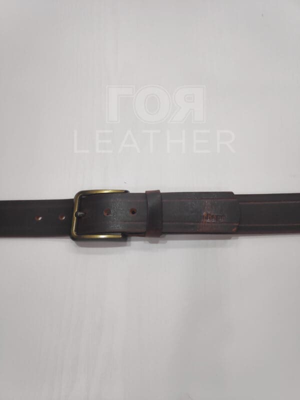 100% естествена телешка кожа. Кожен колан от ГОЯ Leather. Нов модел кафяв колан.