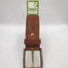 Кожен колан цвят камел от ГОЯ Leather. Нов модел кожен колан 100% естествена кожа.