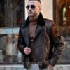 Луксозно мъжко яке от пони от ГОЯ Leather. 100% естествена кожа. Топ модел. Нов модел мъжко кожено яке с косъм.
