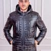 Мъжки кожух с качулка от ГОЯ Leather. Нов модел зимно яке с качулка. 100% естествена кожа.