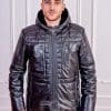Мъжки кожух с качулка от ГОЯ Leather. Нов модел зимно яке с качулка. 100% естествена кожа.