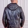 Мъжки кожух с качулка от ГОЯ Leather. Нов модел зимно яке с качулка. 100% естествена кожа.