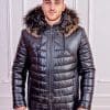Мъжко зимно яке с качулка от ГОЯ Leather. Нов модел зимно яке колекция 2021г. 100% естествена кожа. Капитонирано яке с топла вата и подвижна качулка.