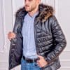 Мъжко зимно яке с качулка от ГОЯ Leather. Нов модел зимно яке колекция 2021г. 100% естествена кожа. Капитонирано яке с топла вата и подвижна качулка.