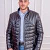 Мъжко зимно яке с качулка от ГОЯ Leather. Нов модел зимно яке колекция 2021г. 100% естествена кожа. Капитонирано яке с топла вата и подвижна качулка.