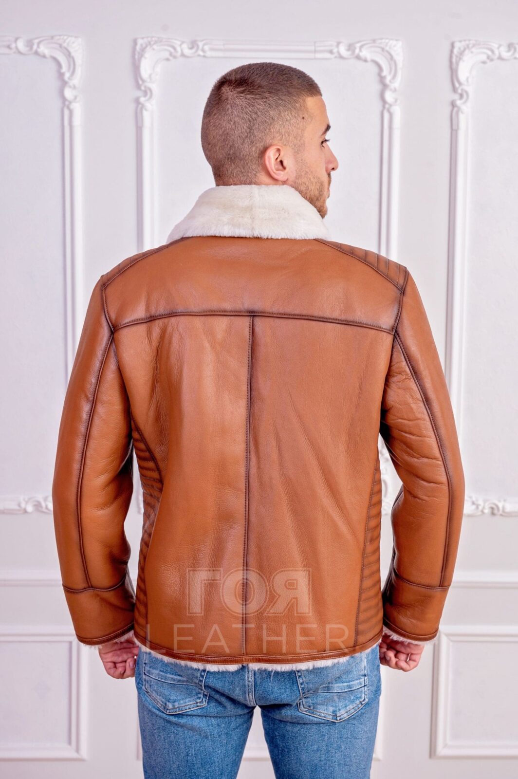 Мъжки агнешки кожух от ГОЯ Leather. Нов модел и цвят мъжки кожух от новата ни колекция 2021 г. 100% естествена агнешка кожа.