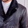 Елегантен мъжки кожух от ГОЯ Leather. Нов елегантен модел кожух с класическа линия. Изработен от 100% естествена агнешка кожа.