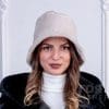 Дамска шапка панамка Дамска шапка модел панамка. Шапка панамка от ГОЯ Leather. Модел изработен от 100% естествена кожа.