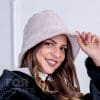 Дамска шапка панамка Дамска шапка модел панамка. Шапка панамка от ГОЯ Leather. Модел изработен от 100% естествена кожа.