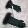 Дамски велурени ръкавици с лисица от ГОЯ Leather. 100% естествена кожа велур с гарнитура от натурална лисица.