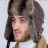 Кожена шапка ушанка