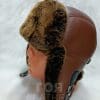 Кожена шапка ушанка от ГОЯ Leather. Изработена от агнешка напа в комбинация с агнешка тула. Моделът е подходящ и за мъже, и за жени.