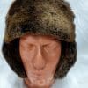 Кожена шапка ушанка от ГОЯ Leather. Изработена от агнешка напа в комбинация с агнешка тула. Моделът е подходящ и за мъже, и за жени.