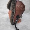 Кожена шапка ушанка от ГОЯ Leather. Шапка изработена от 100% естествена кожа. Използваните естествени материали са агнешка напа и рекс-чинчила. Лек, топъл и комфортен модел. Шапката е унисекс.