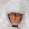 Кожена шапка ушанка от ГОЯ Leather. Моделът е изработен от агнешка лицева кожа и агнешка тула. 100% естествена кожа. Зимна шапка с ватиран хастар.