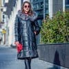 Дамска кожена парка с лисица от ГОЯ Leather. Нов модел издължена парка с качулка и богата подвижна гарнитура от сребърна лисица. 100% естествена кожа.
