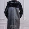 Издължен дамски кожух от ГОЯ Leather. Нов модел, изключително лек дамски кожух с права кройка стил оверсайз.