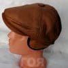 Кожен каскет от ГОЯ Leather. Кожен каскет в камел цвят , изработен от агнешка тула с покритие напалан. Класически модел, подходящ за носене от мъже и жени.
