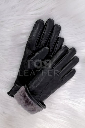 Дамски зимни кожени ръкавици от ГОЯ Leather. Дамски кожени ръкавици изработени от 100% естествена агнешка кожа, комбинация от напа и тула