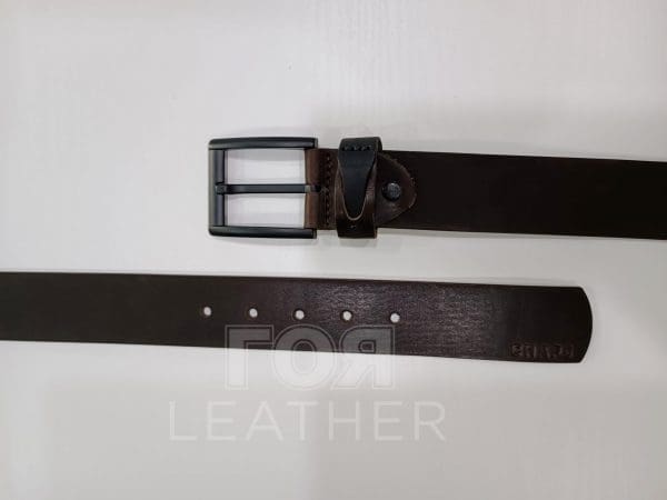 Колан естествена кожа- 14 в цвят тъмно кафяв от ГОЯ Leather. Нов модел колан изработен от 100% естествена кожа. Моделът се предлага в седем дължини, от 100 до 130 см.