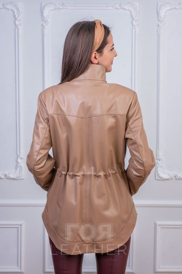 Дамско кожено яке Лалета. Нов модел от ГОЯ Leather. Якето е изработено от качествена агнешка кожа 100% естествена.