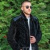 Мъжко луксозно яке от агнешки мутон. Ново предложение от ГОЯ Leather луксозно кожено яке. Моделът е изработен от висококачествен агнешки мутон с яка от норка.