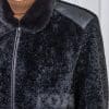 Мъжко луксозно яке от агнешки мутон. Ново предложение от ГОЯ Leather луксозно кожено яке. Моделът е изработен от висококачествен агнешки мутон с яка от норка.