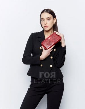 Дамски кожен портфейл модел-496 от ГОЯ Leather. Нов модел луксозен дамски портфейл, изработен от 100% естествена телешка кожа.