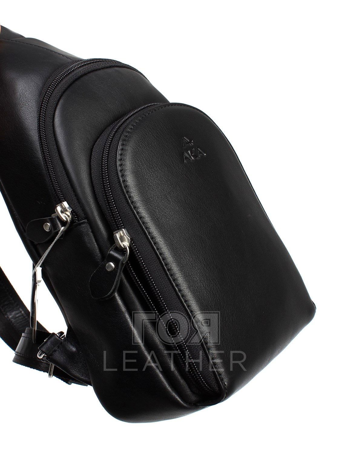 Кожена чанта за през рамо модел-314. Нов модел унисекс кожена чанта за през рамо от ГОЯ Leather. Моделът е изработен от 100% естествена телешка кожа.