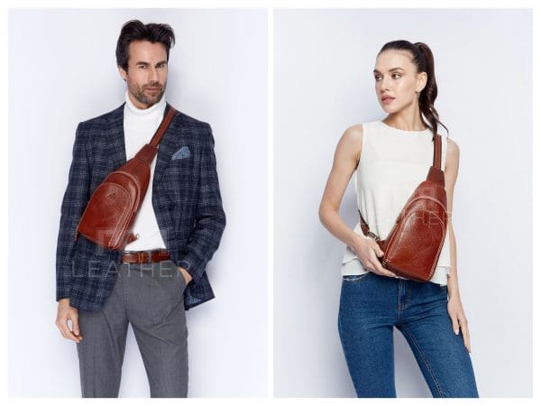 Кожена чанта за през рамо модел-314.Кожена чанта за през рамо модел-314. Нов модел унисекс кожена чанта за през рамо от ГОЯ Leather. Моделът е изработен от 100% естествена телешка кожа.