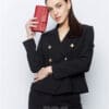 Дамски кожен портфейл модел-428 от ГОЯ Leather. Нов модел луксозен дамски портфейл, изработен от 100% естествена телешка кожа.