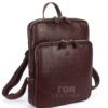 Кожена раница модел AKA- 905 от ГОЯ Leather 38см -27см - 9см Характеристики на кожената раница: Могат да използват мъже и жени Отпред има голям джоб с цип Отзад има отделение с цип Има двойни презрамки От вътрешната страна има отделение с цип Презрамката за рамо е регулируема Има защитно отделение и джоб от вътрешната страна Моделът е от естествена телешка кожа и е на марката AKA.